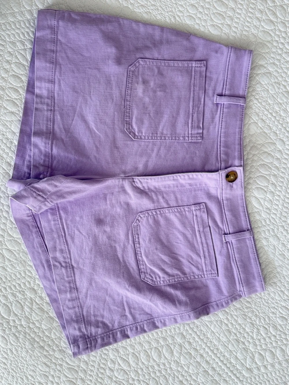 LOFT Lilac Denim Jean Shorts